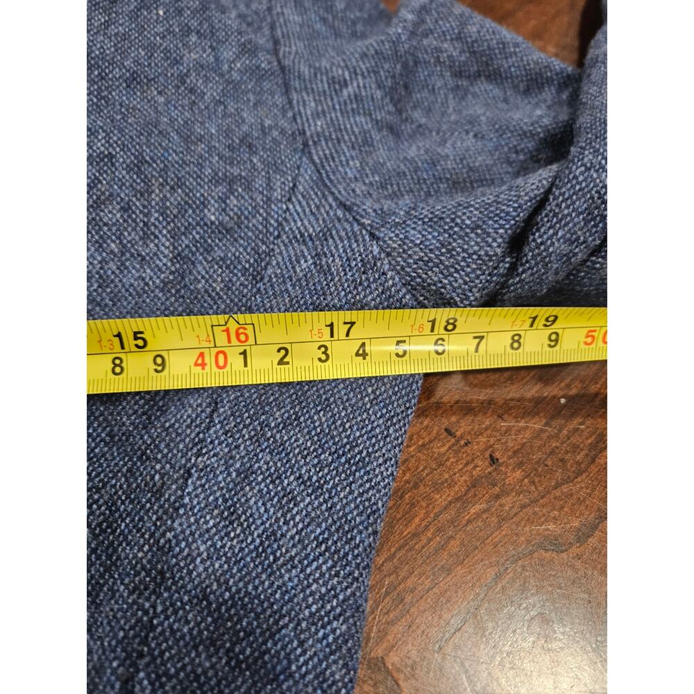 Piazza Sempione Italian 98% Cashmere Knit Blazer Jacket Blue US 4 - Picture 6 of 7